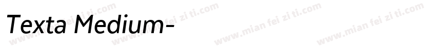 Texta Medium字体转换